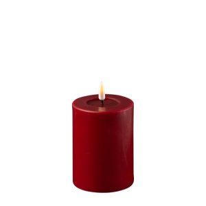 Deluxe Blockljus 10cm Bordeaux