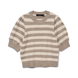 VMDOFFY 2/4 O-NECK PULLOVER Moon Rock/Birch